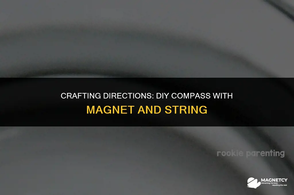 how to make a compass with a magnet and string