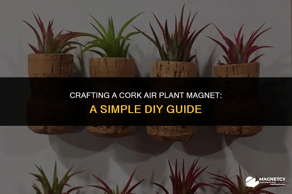 how to make a cork airplant magnet