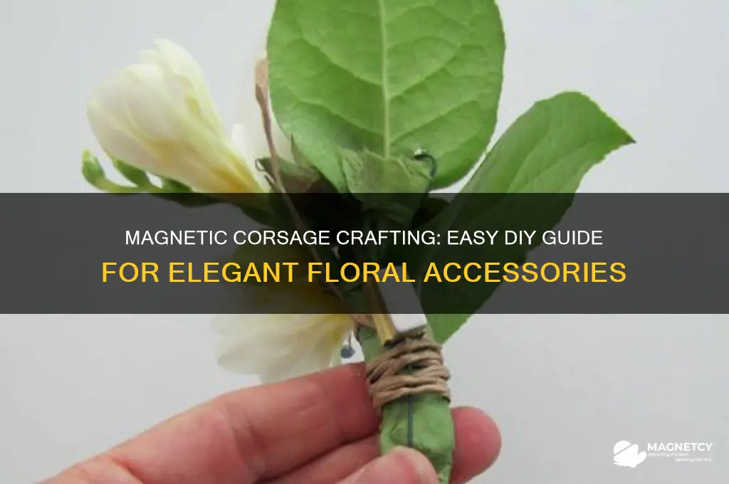 how to make a corsage using magnets