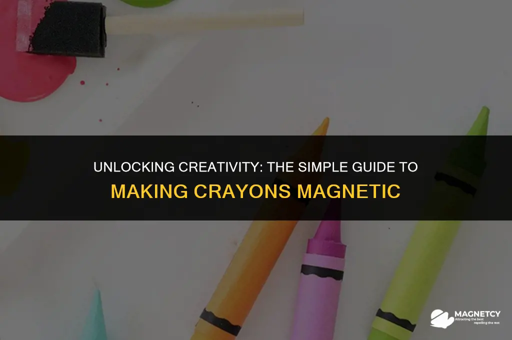 how to make a crayon magnetic