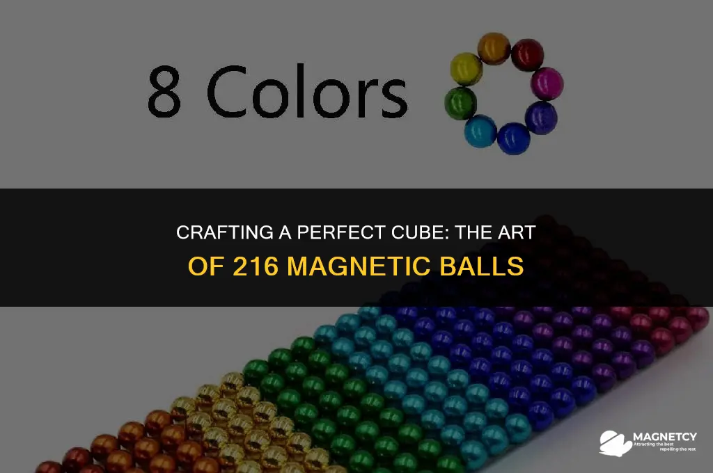 how to make a cube out of 216 magnetic balls