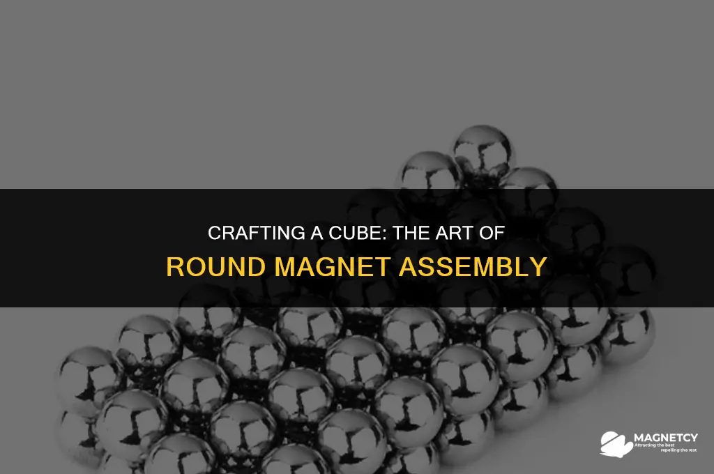 how to make a cube with round magnets