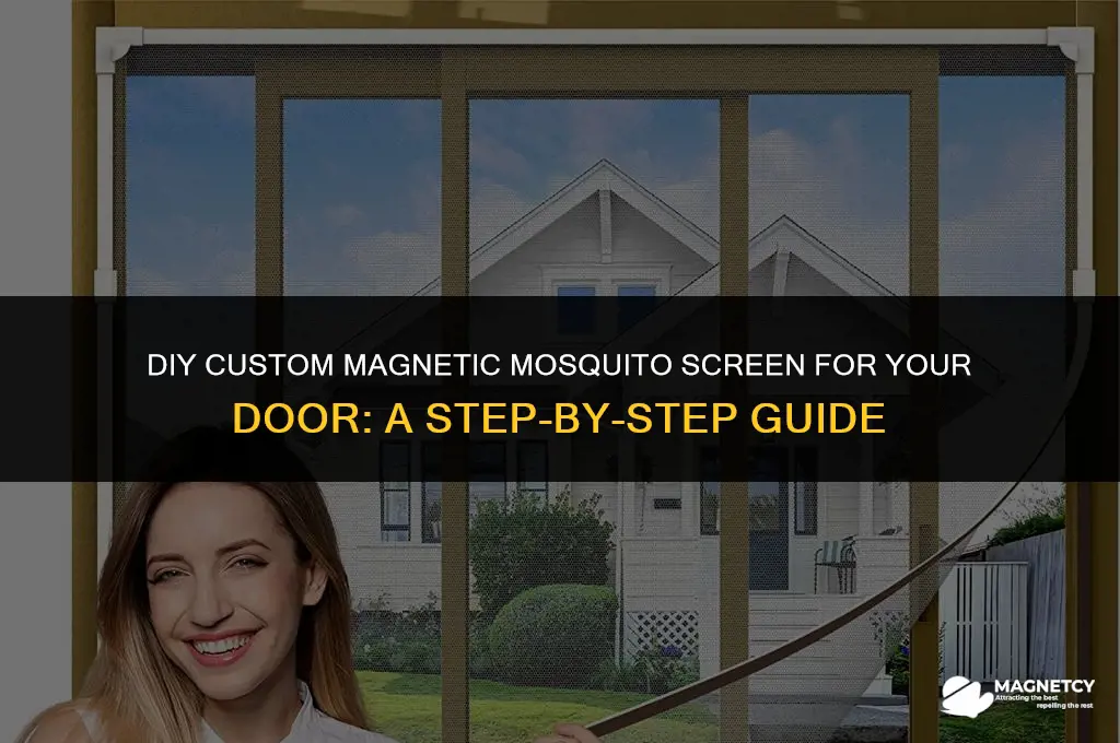how to make a custom magnetic mosquito screen for door