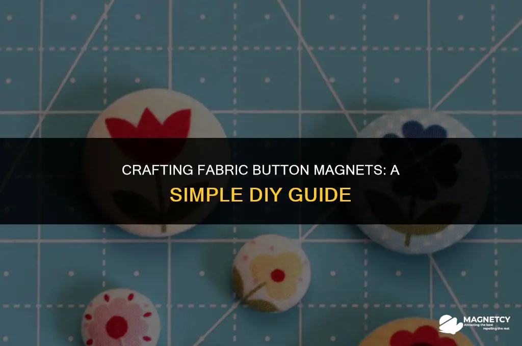 how to make a fabric button magnet