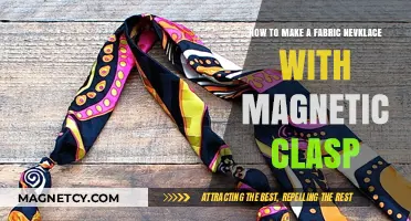 Crafting Elegance: DIY Fabric Necklace with Magnetic Clasp