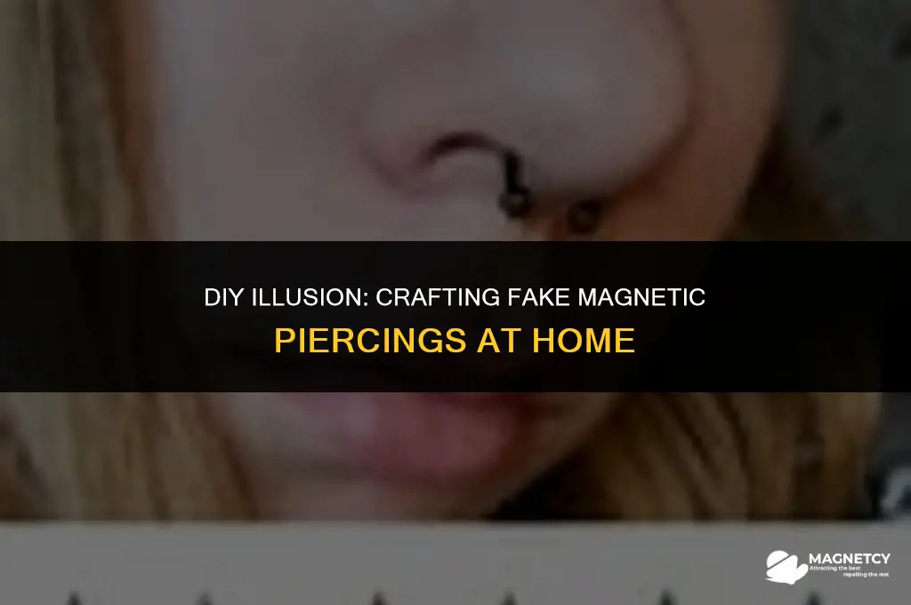 how to make a fake magnetic piercings