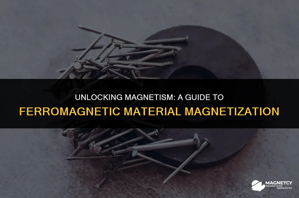 how to make a ferromagnetic material magnetize