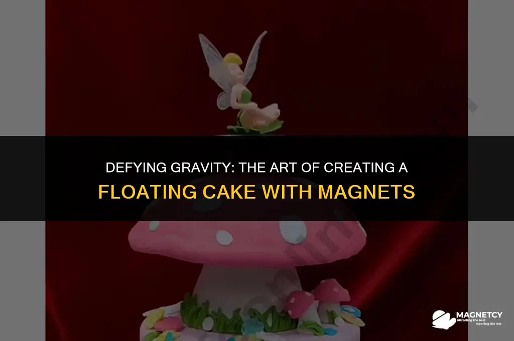 how to make a floating cake with magnets