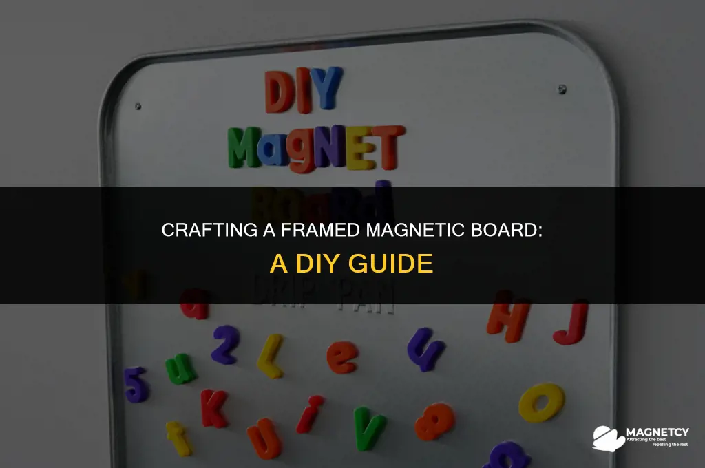 how to make a framed magnetic board