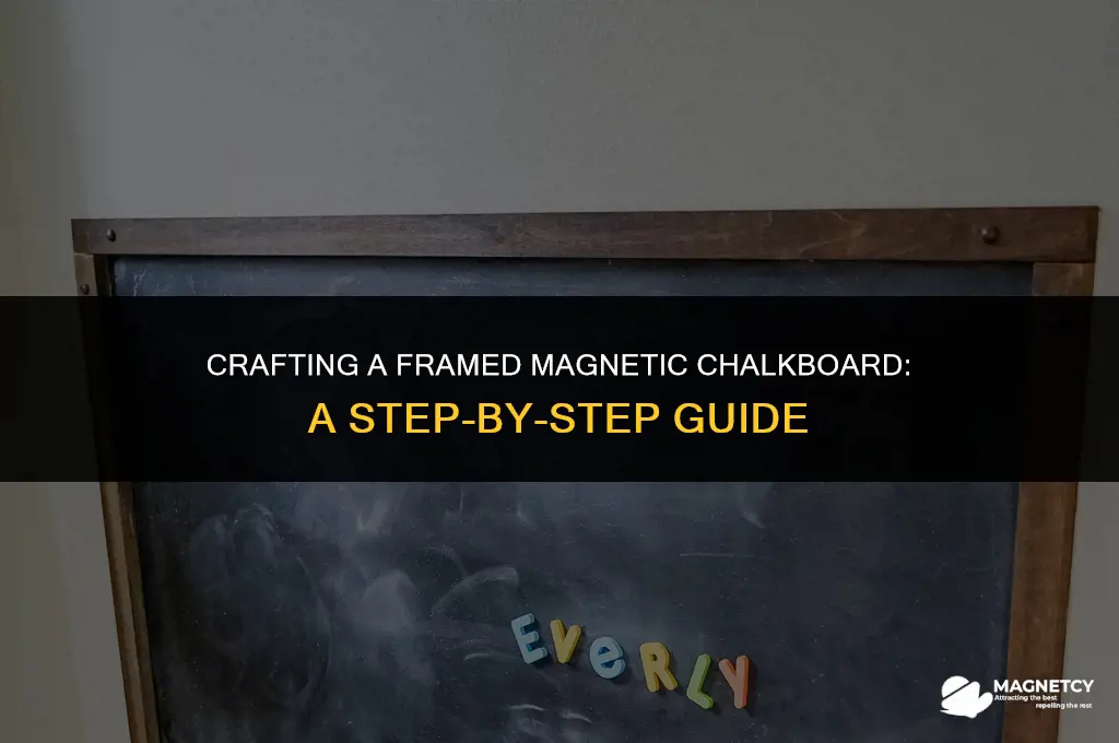 how to make a framed magnetic chalkboard