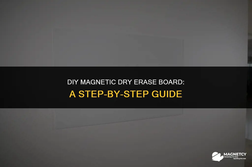 how to make a framed magnetic dry erase board