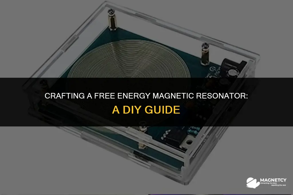 how to make a free energy magnetic resonator