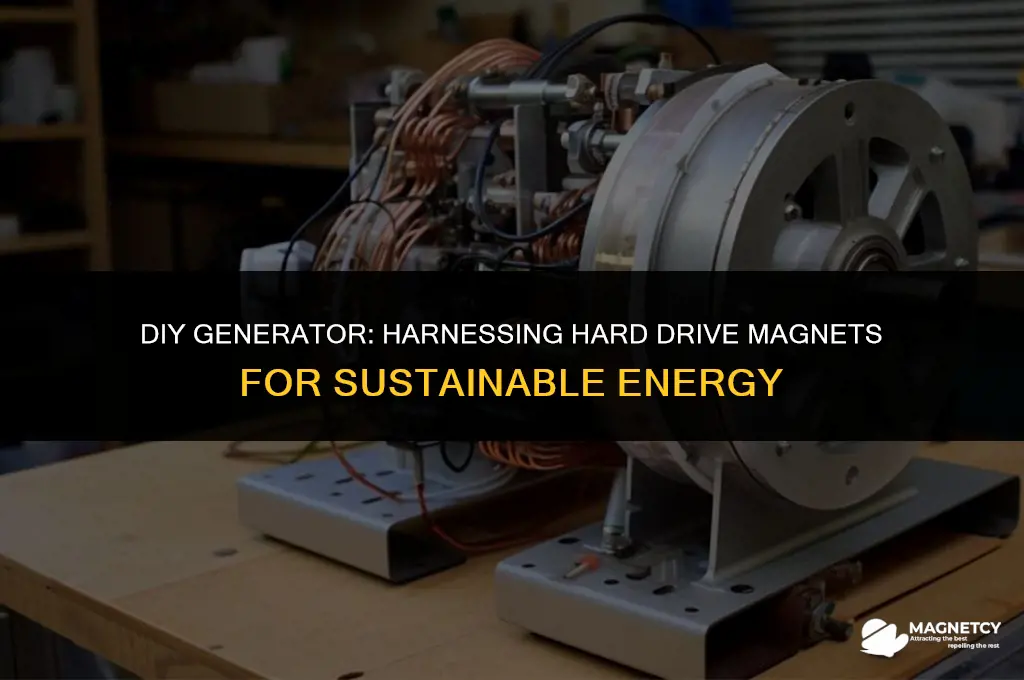 how to make a generator with hard drive magnets