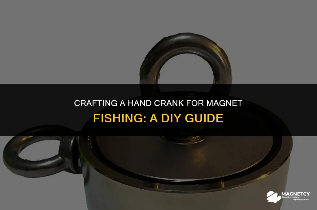 how to make a hand crank for magnet fishing
