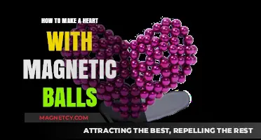 Crafting Love: The Art of Making a Heart with Magnetic Balls