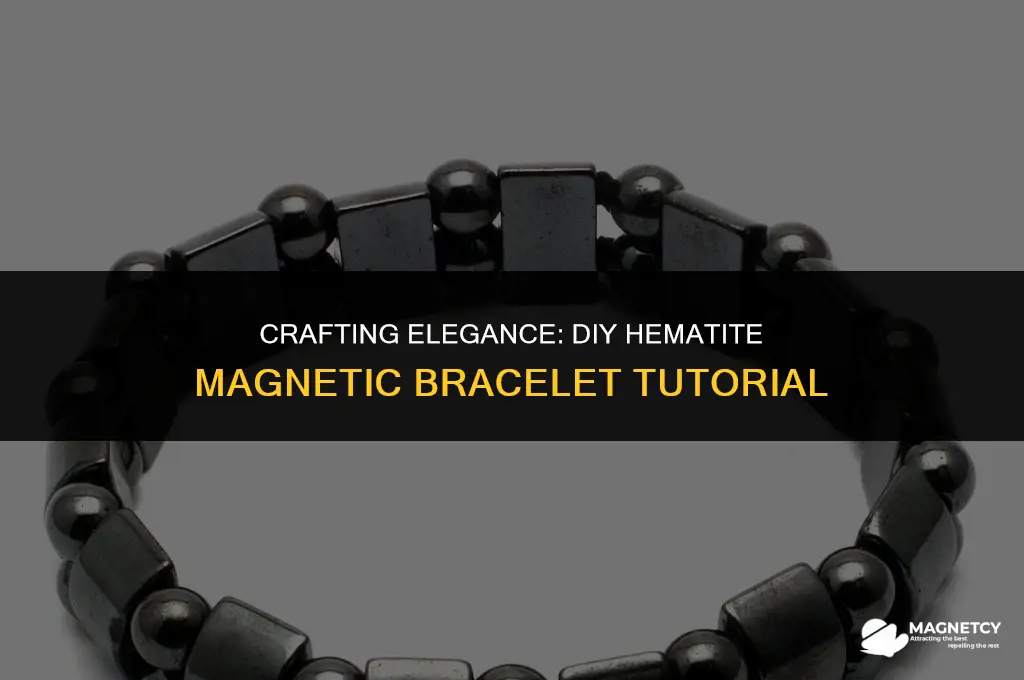 how to make a hematite magnetic bracelet