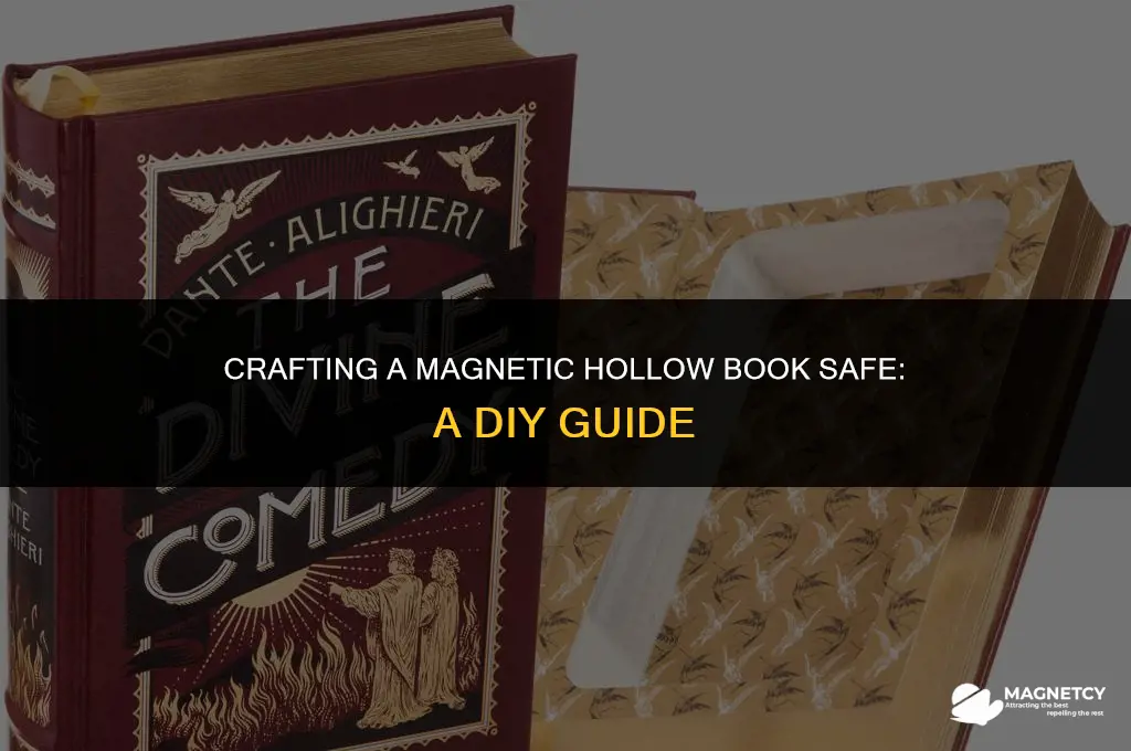 how to make a hollow book safe with magnets