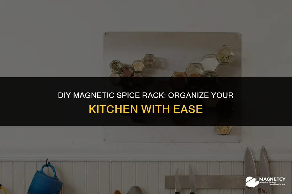 how to make a homemade magnetic spice rack