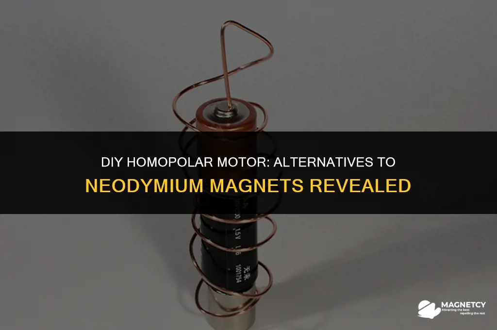 how to make a homopolar motor without neodymium magnet
