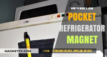 Crafting a Stylish Jean Pocket Refrigerator Magnet: A Simple DIY Guide