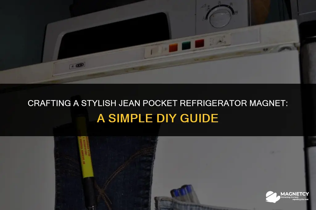 how to make a jean pocket refrigerator magnet