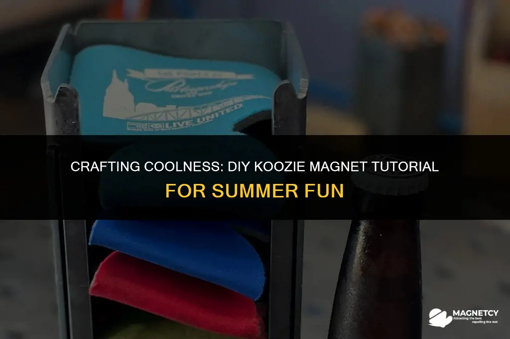 how to make a koozie magnet