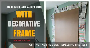 Crafting Elegance: DIY Large Magnetic Board with Decorative Frame