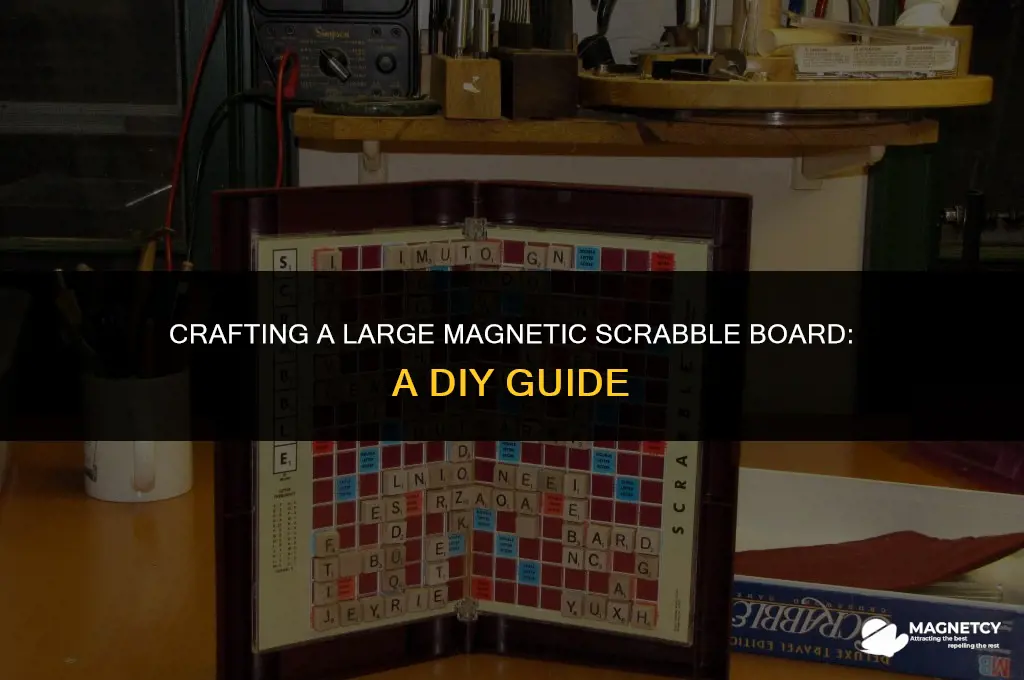 how to make a large magnetic scrabble board