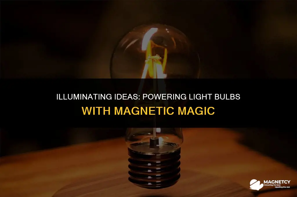 how to make a light bulb light up with magnets