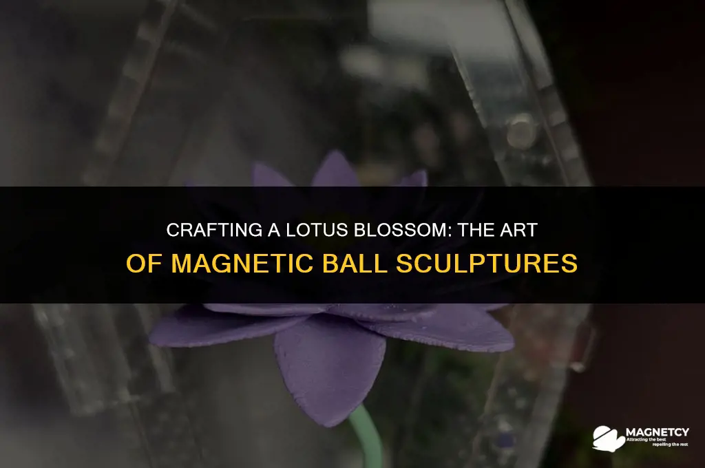 how to make a lotus flower with magnetic balls