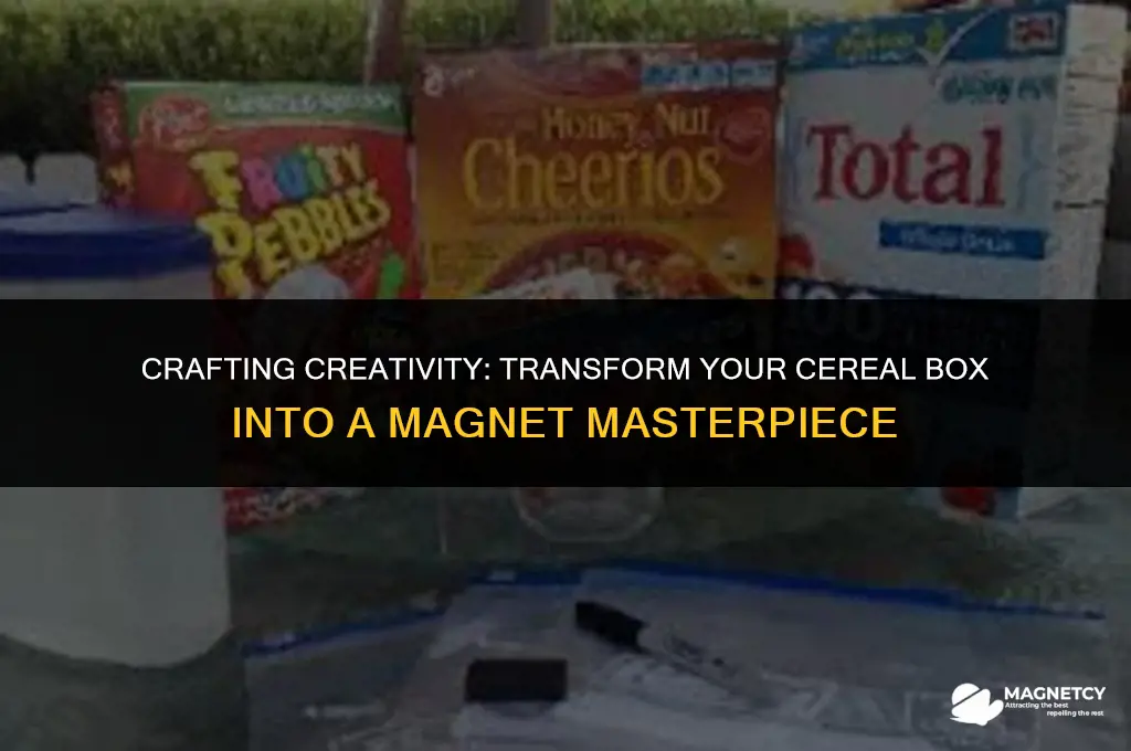 how to make a magnet from cereal box