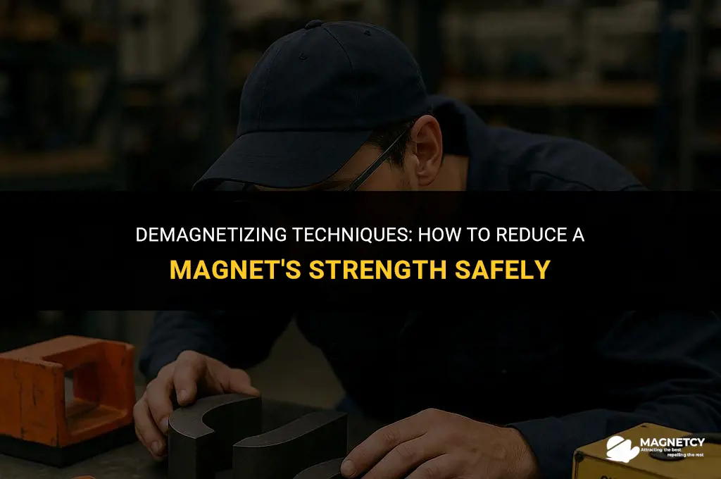how to make a magnet less magnetic