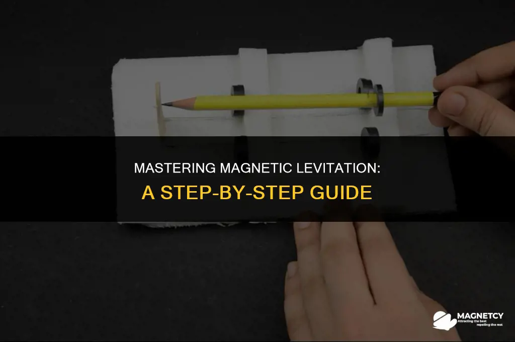how to make a magnet levitate between your fingers