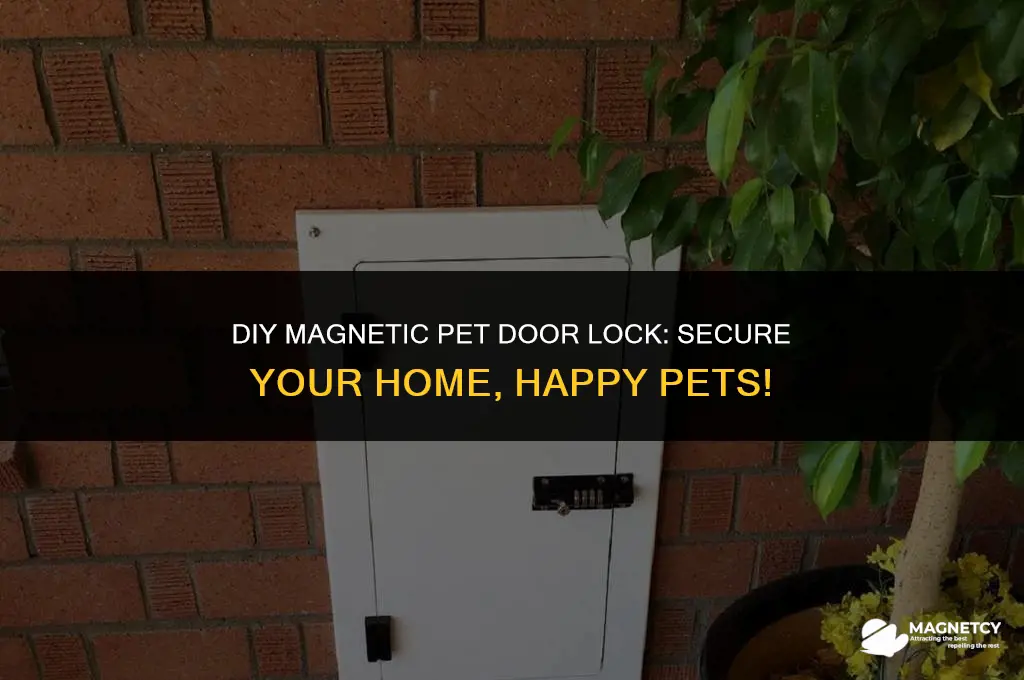 how to make a magnet lock for a pet door