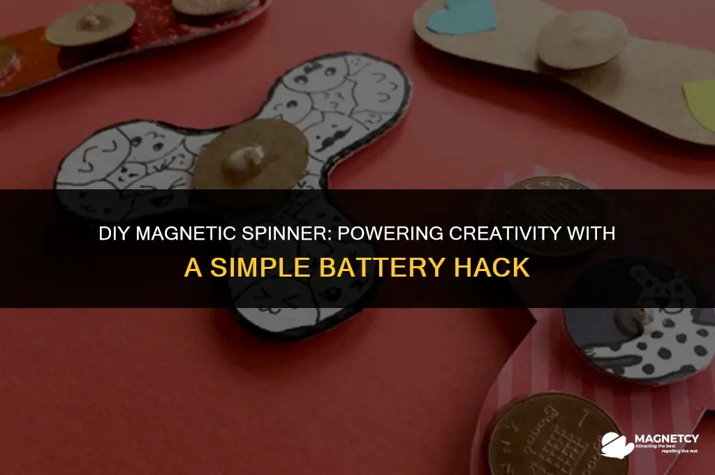 how to make a magnet spin with a battery