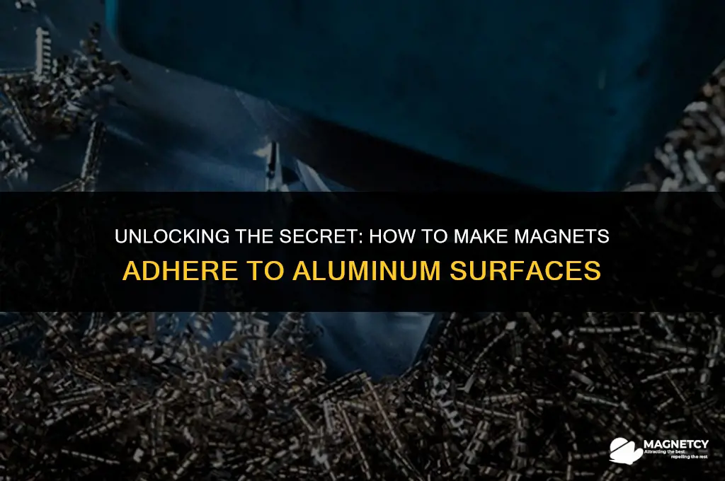 how to make a magnet stick to aluminum