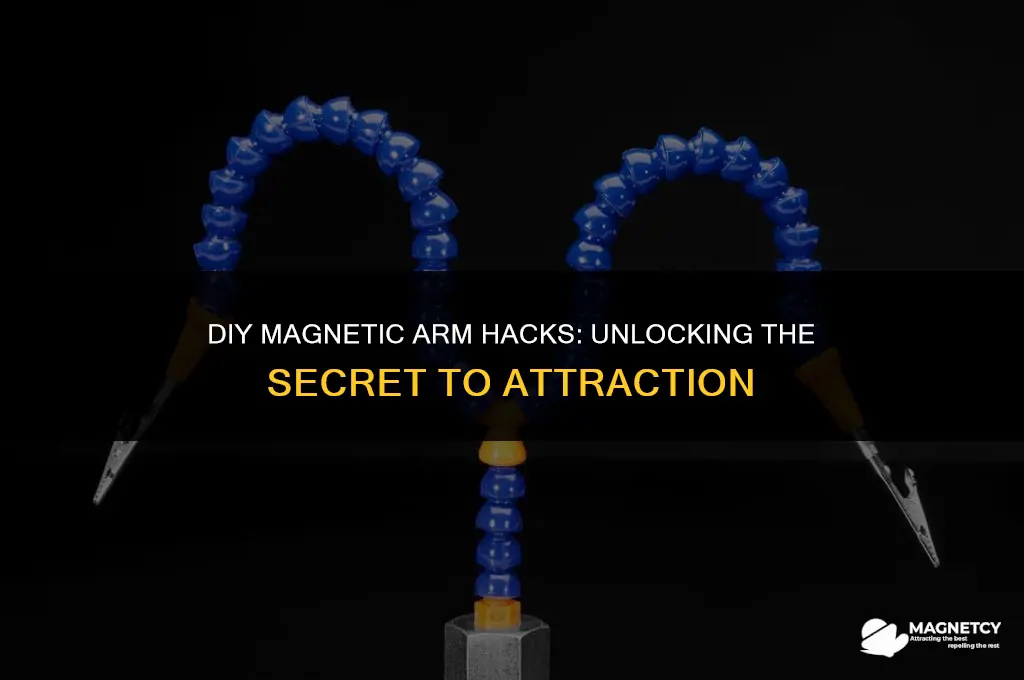 how to make a magnet stick to your arm