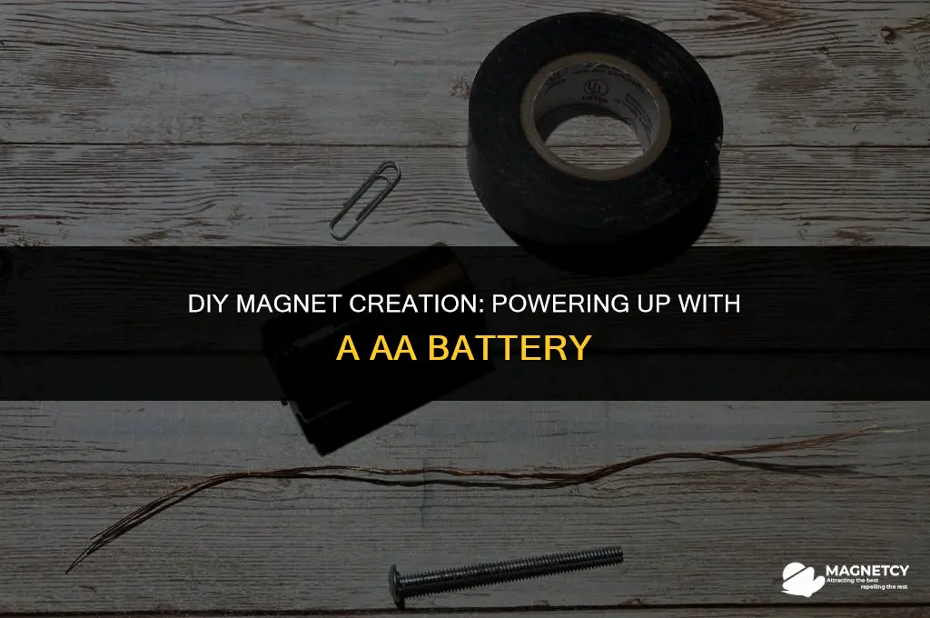 how to make a magnet with a aa battery