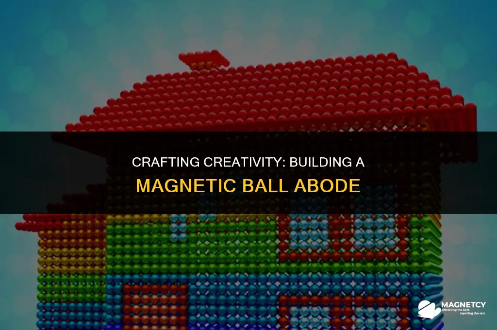 how to make a magnetic balls house