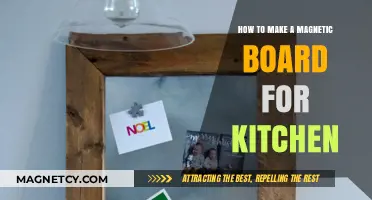 Crafting a Handy Magnetic Board for Your Kitchen Space
