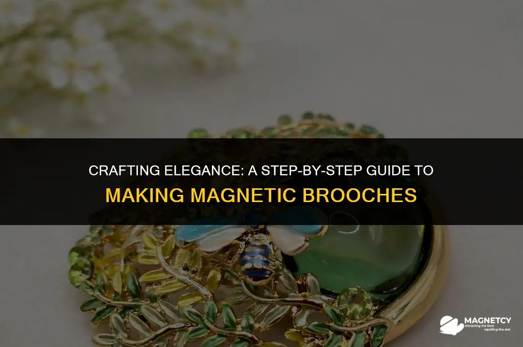 how to make a magnetic brooch