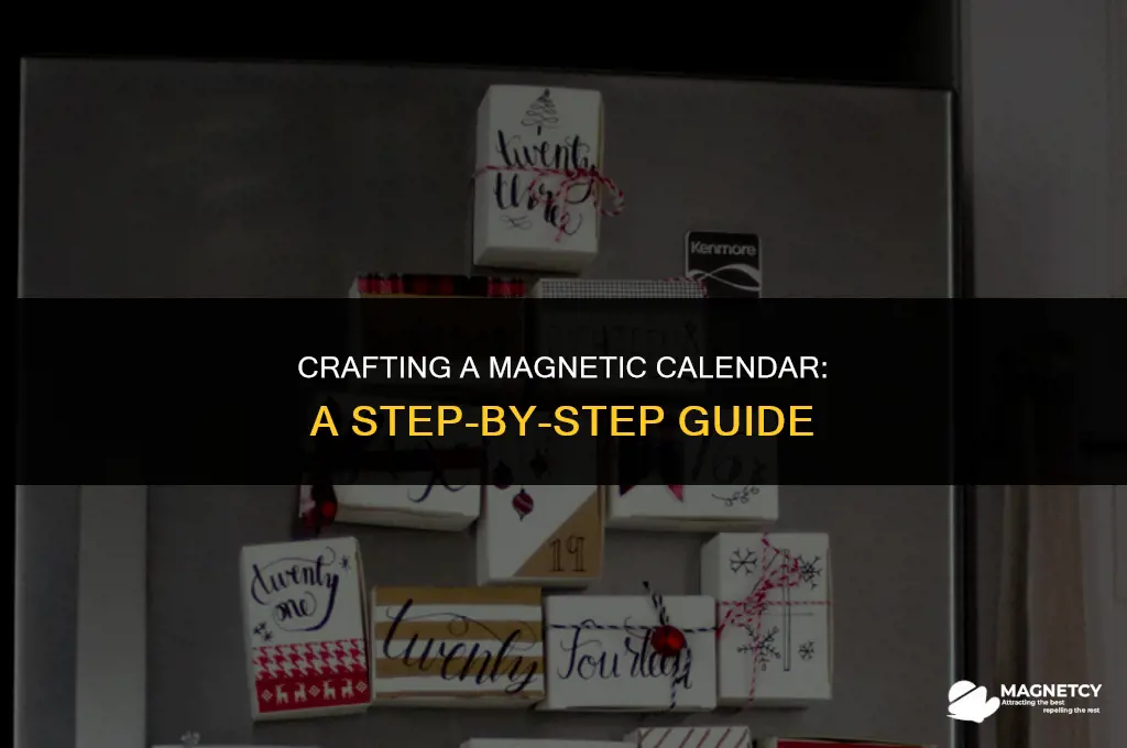 how to make a magnetic calendar