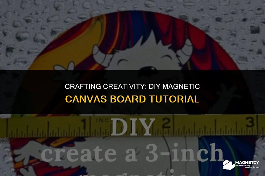 how to make a magnetic canvas board