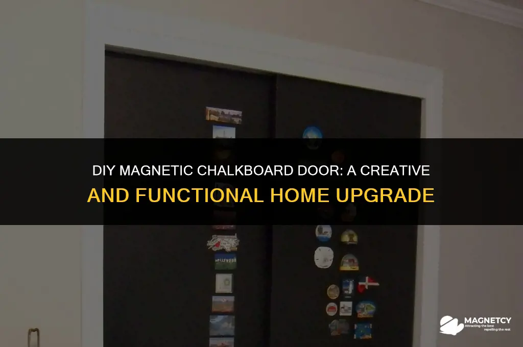 how to make a magnetic chalkboard door