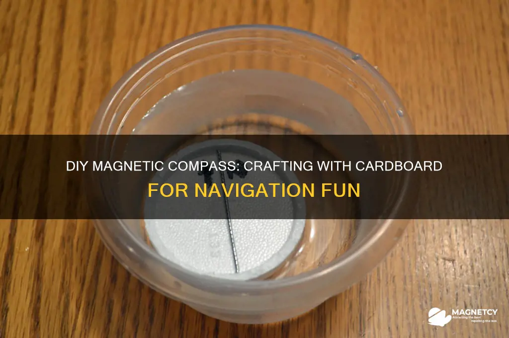 how to make a magnetic compass using cardboard