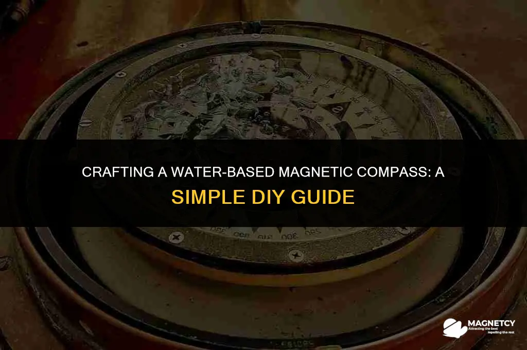 how to make a magnetic compass with water