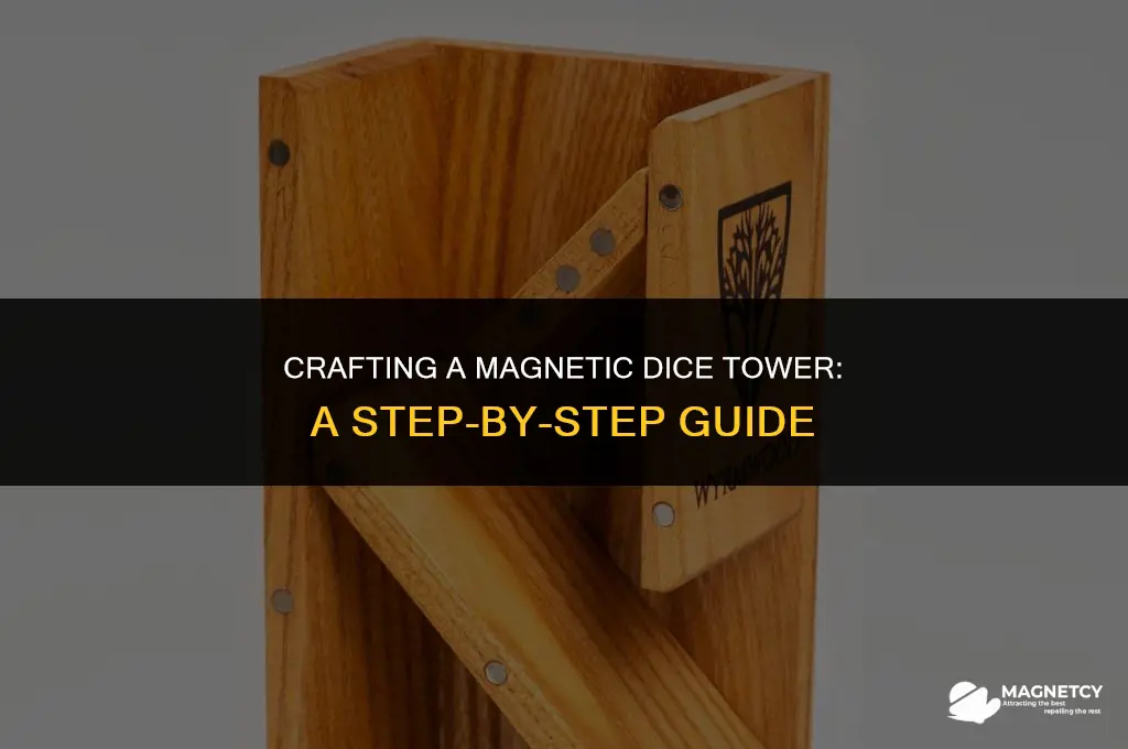 how to make a magnetic dice tower