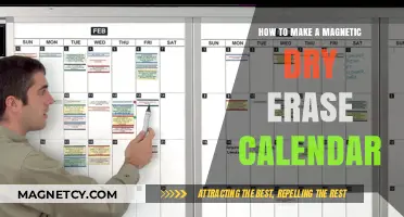 Crafting a Magnetic Dry Erase Calendar: A Step-by-Step Guide