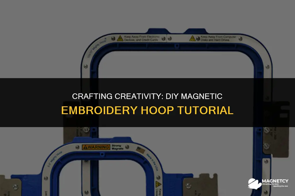 how to make a magnetic embroidery hoop