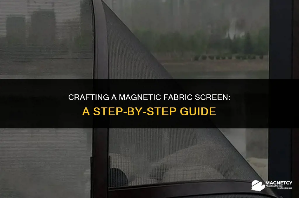 how to make a magnetic fabric screen